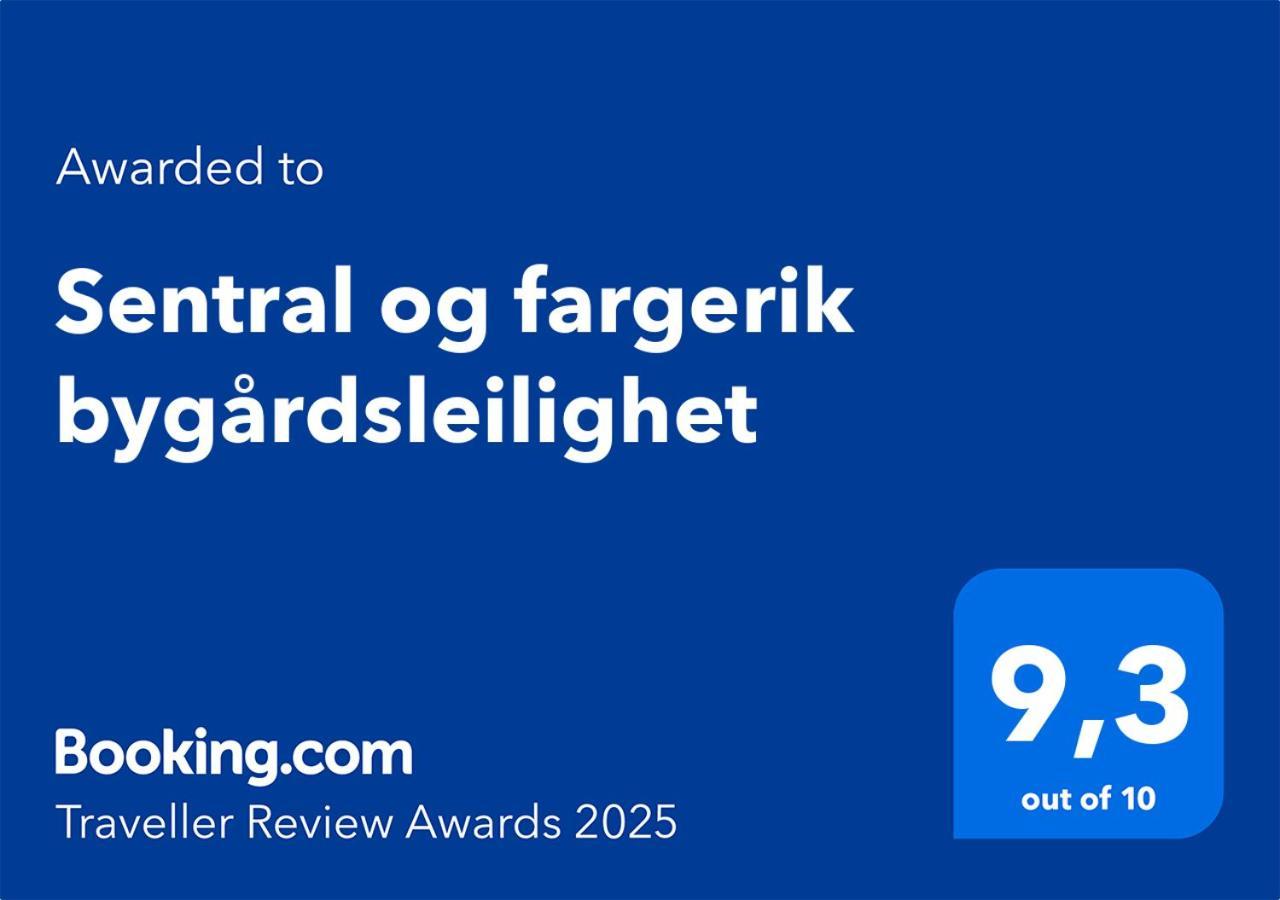 شقة Sentral Og Fargerik Bygardsleilighet هالدن المظهر الخارجي الصورة